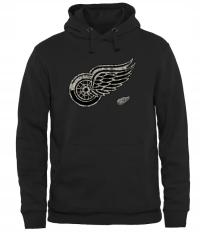 Мужская толстовка с капюшоном Detroit Red Wings Black Rink Warrior PulloverS