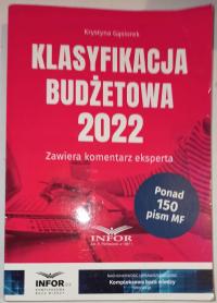 KLASYFIKACJA BUDŻETOWA 2022 K. Gąsiorek komentarz