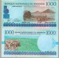 Rwanda 1000 Frank 1998 P-27b UNC