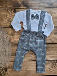 BabyStyle ручной работы детский костюм серый