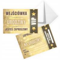 VIP приглашения на день рождения 18, 20, 30, 40, 50 плюс белый конверт B6 ZJ_16