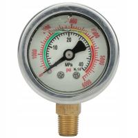 Зуб M10x1 1 / 8npt задняя резьба из нержавеющей стали манометр для надувного насоса