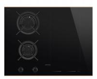 Indukcyjno-gazowa płyta kuchenna Smeg PM6643R Dolce Stil Novo
