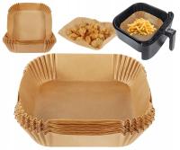 WKŁADY PAPIEROWE DO FRYTKOWNICY BEZTŁUSZCZOWEJ AIR FRYER 20 x 20 cm 50SZT.