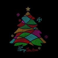 Большой лист с цирконием для теплопередачи рождественская елка