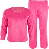 Piżama damska bawełniana długi rękaw spodnie długie Piżamy rozmiar 7XL/