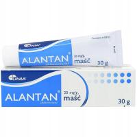 Alantan maść alantoina trudno gojące się rany problemy skórne lek 30 g
