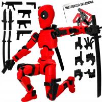 FIGURKA MINI DEADPOOL LEGENDA AKCJI 20CM + AKCESORIA I BRONIE LEGENDY