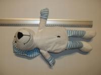 MASKOTKA BIAŁY MIŚ W CZAPECZCE 40CM