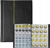 КОЖАНЫЙ АЛЬБОМ KLASER КОЛЛЕКЦИОННЫЕ МОНЕТЫ ДЛЯ СБОРА 250 МЕСТ РЕТРО