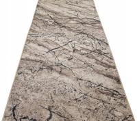 CHODNIK ANTYPOŚLIZGOWY 67cm SUPER MIĘKKI MARBLE NOWOCZESNY MARMUR BEŻ