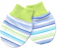 ŁAPKI NIEDRAPKI RĘKAWICZKI NIEMOWLĘCE BAWEŁNA /11/