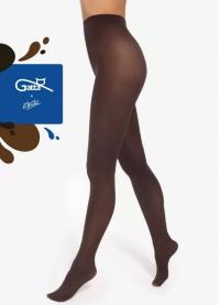 Rajstopy gładkie Gatta Wedel 40 den brązowy dark choco