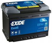 АККУМУЛЯТОР EXIDE EXCELL 74AH 680A 74 AH EB740