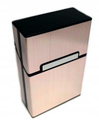 РОЗОВЫЙ МЕТАЛЛИЧЕСКИЙ ЗАЩИТНЫЙ ЧЕХОЛ ДЛЯ СИГАРЕТ, ПОДАРОЧНАЯ КОРОБКА ДЛЯ СИГАРЕТ