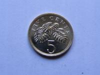 SINGAPUR SINGAPURA 5 CENTS 1990 ROK !!!!!!!!! 1724