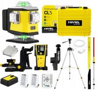 Laser krzyżowy zielony 4x360° spadki Nivel System CL5G statyw łata czujnik