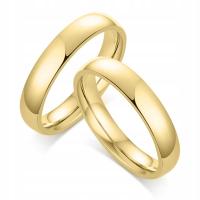 KO17 ЗОЛОТО ОБРУЧАЛЬНОЕ КОЛЬЦО КЛАССИЧЕСКИЙ 316 СТАЛЬ 1ШТ