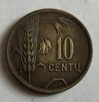 Moneta Litwa 10 cent 1925