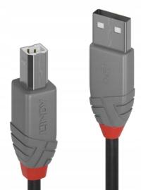 Lindy 36671 Kabel USB 2.0 A-B do Drukarki DAC 0,5m
