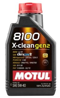 Моторное масло Motul 8100 X-CLEAN GEN2 5W40 1L 1 l 5W-40