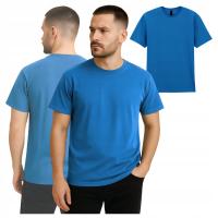 Koszulka robocza t-shirt Specto jasnoniebieska z Krótkim Rękawem 100% BAWEŁNA