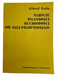 Gola Nabycie własności ruchomości od nieuprawnionego+ dedykacja autorska