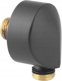 PRZYŁĄCZE KĄTOWE ŚCIENNE CZARNY MAT FERRO PKN11BL