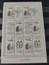 Arkusz Fi 956 65-lecie ruchu filatelistycznego z błędem B1 kas