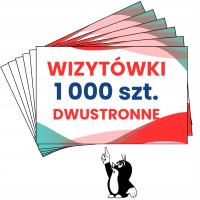 Wizytówki 85x55mm 350g - 1000 szt. - DWUSTRONNA
