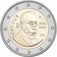 2 euro Włochy Camillo Cavour 2010