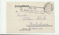 207/ Feldpost 1918