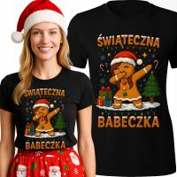 KOSZULKA DAMSKA ŚWIĄTECZNA BABECZKA PREZENT GWIAZDKĘ DLA ŻONY