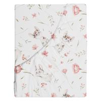 Prześcieradło bawełniane z gumką we wzory 90x200 materiałowe myszki 428mys