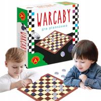 Warcaby tradycyjne gra planszowa logiczna edukacyjna familijna dla dzieci
