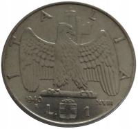 [D00945] Włochy 1 lira 1940