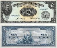 # FILIPINY - 2 PESOS - 1949 - P-134d - UNC