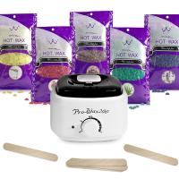 Набор для депиляции нагреватель твердый воск 5X100G шпатели 100шт