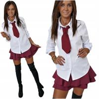 STYLOWA CASUALOWA KOSZULA Z KRAWATEM LUCY! WZ.1