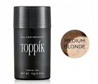 Toppik keratynowe mikrowłókna zagęszczające do włosów 12g średni blond