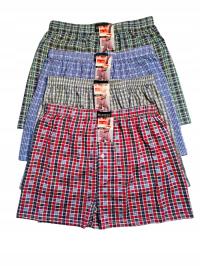 4x DUŻE Bokserki Męskie Luźne Bawełniane Oddychające Majtki Do Spania