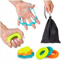 Реабилитационные резиновые мягкие игрушки для упражнений для рук, пальцев, пальцев, запястья, набор 6EL