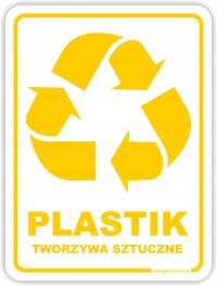 NAKLEJKA na kosz PLASTIK I TWORZYWA SZTUCZNE 20cm