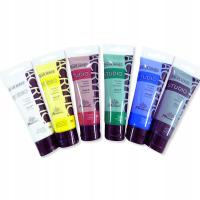 Zestaw Farb do szkoły Akryle szkolne dla Dzieci 6 Kolorów Farba w Tubce 75m