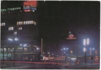 Katowice - rynek - oprawa uliczna OUSF - reklama - neon - noc