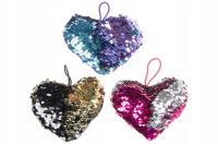 Pluszowe Serduszko z Cekinami – KOLOROWE WALENTYNKI DZIEŃ BABCI MAMY