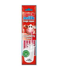Соломинки для молока Quick Milk со вкусом клубники 5 шт.