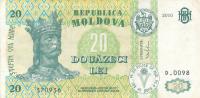 [MB9355] Mołdawia 20 lei 2010