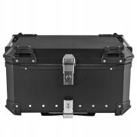 Kufer motocyklowy 65L aluminiowy czarny centralny