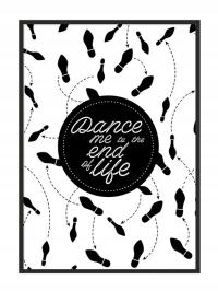 OBRAZ PLAKAT W RAMIE 43x33 cm Dance P702